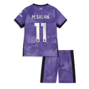 Liverpool Mohamed Salah #11 Koszulka Trzecich Dziecięca 2023-24 Krótki Rękaw (+ Krótkie spodenki)